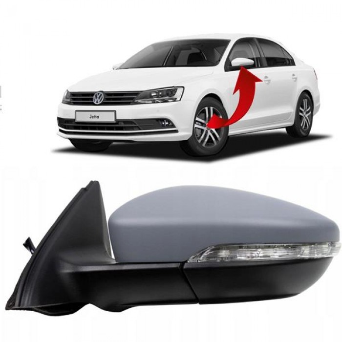 Ayna Komple Sol Elek. Jetta 11-14 5C7857507B 5C7857507C