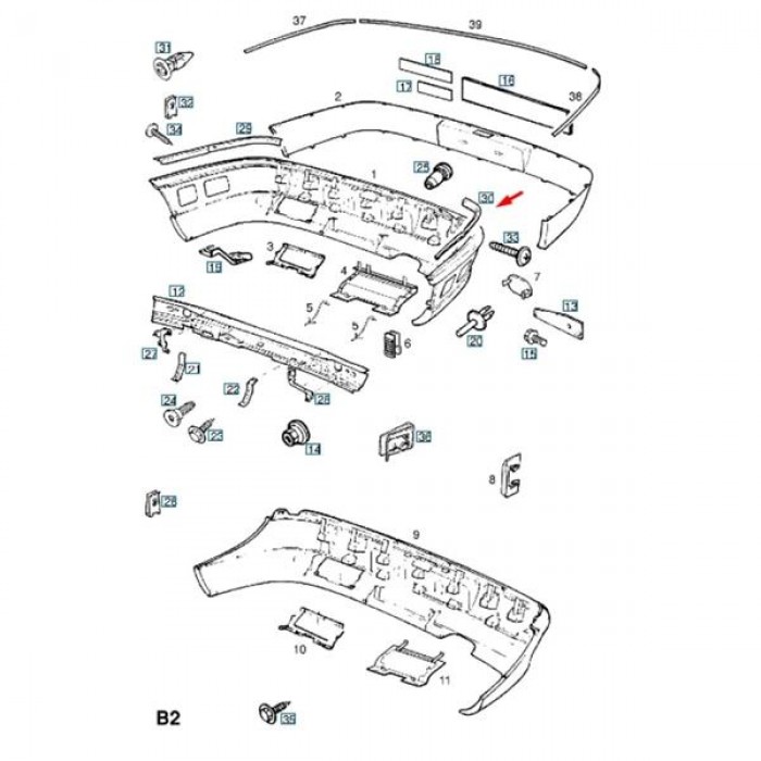 Tampon Braketi Arka Sol Omega-B 1400224 9173411